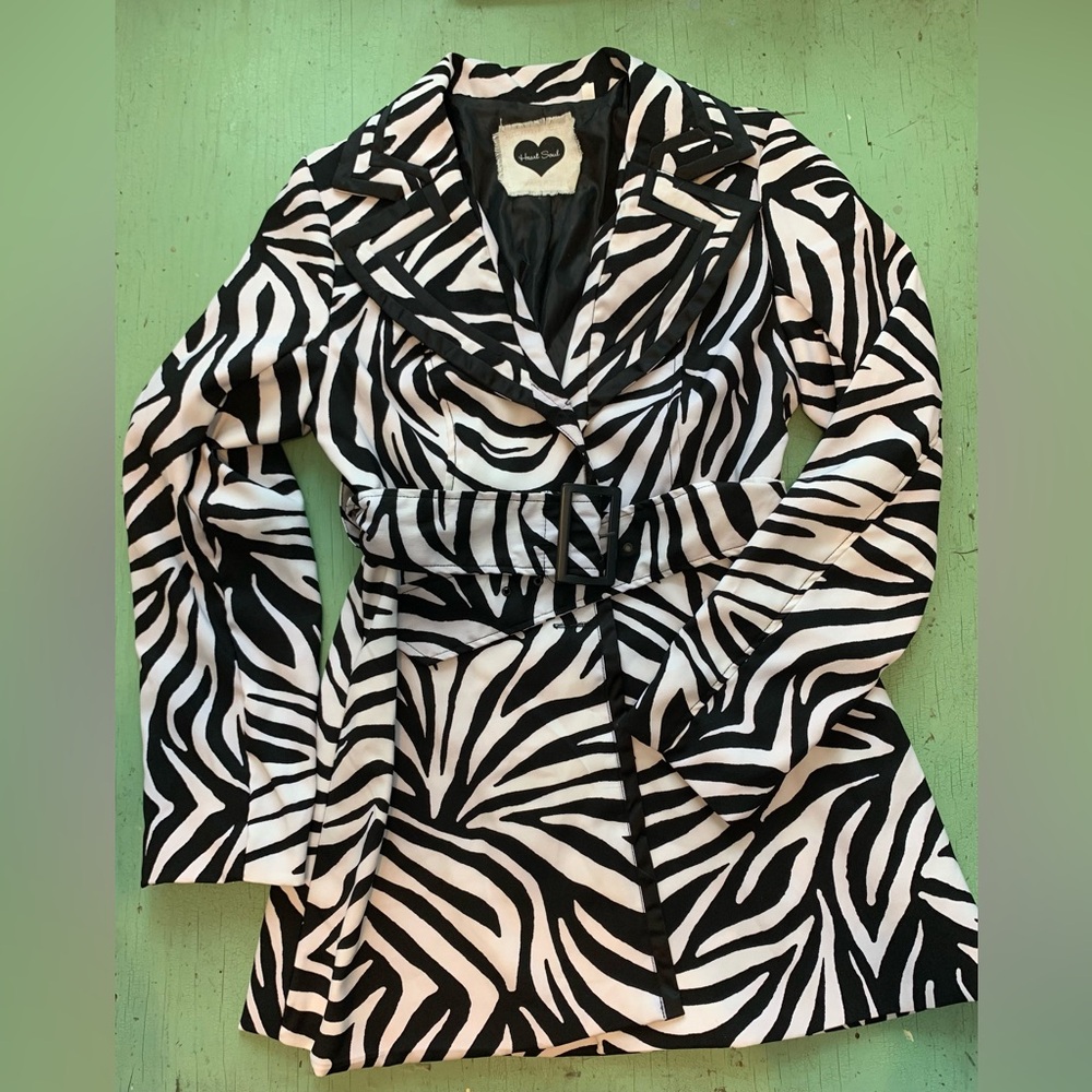Heart Soul belted jacket Size M